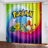 Carica l&#39;immagine nel visualizzatore Galleria, Tende Pikachu Trattamenti per finestre oscuranti Tende per la decorazione della stanza