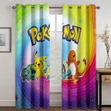 Load image into Gallery viewer, Pikachu Curtains Blackout Window Treatments Drapes for Room Decoration