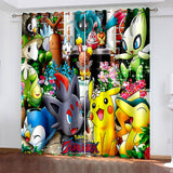 Load image into Gallery viewer, Pokémon Curtains Blackout Window Drapes