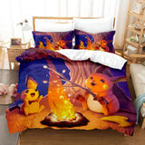 Load image into Gallery viewer, Pokemon Pikachu Bedding Set Duvet Covers Bed Sets