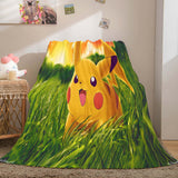 Load image into Gallery viewer, Pokemon Pikachu Flannel Fleece Blanket Throw Cosplay Wrap Nap Blanket