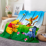 Load image into Gallery viewer, Pooh Bear Blanket Flannel Throw Room Decoration