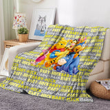 Load image into Gallery viewer, Pooh Bear Blanket Flannel Throw Room Decoration