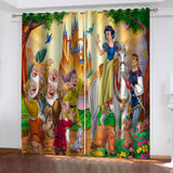 Carica l&#39;immagine nel visualizzatore Galleria, Princess Snow White Curtains Blackout Window Treatments Drapes Room Decor
