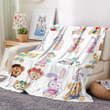 Load image into Gallery viewer, Rabbit Monkey Blanket Flannel Fleece Throw Blanket Room Decoration