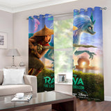 Load image into Gallery viewer, Raya and The Last Dragon Curtains Blackout Window Drapes Room Decoration