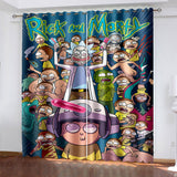 Carica l&#39;immagine nel visualizzatore Galleria, Rick and Morty Curtains Cosplay Blackout Window Treatments Drapes