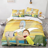 Carica l&#39;immagine nel visualizzatore Galleria, Set biancheria da letto Rick and Morty Stagione 5 Copripiumini trapuntati Set biancheria da letto