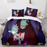 Carica l&#39;immagine nel visualizzatore Galleria, Set biancheria da letto Rick and Morty Stagione 5 Copripiumini trapuntati Set biancheria da letto