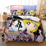 Load image into Gallery viewer, Sailor Moon Bedding Set Duvet Cover Bed Sets