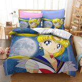 Laden Sie das Bild in den Galerie-Viewer, Sailor Moon Cosplay Bettwäsche-Set Quiltbezüge