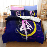 Laden Sie das Bild in den Galerie-Viewer, Sailor Moon Cosplay Grils Bettwäsche-Set UK Quilt Bettbezug Bett-Sets