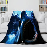 Load image into Gallery viewer, Shark Blanket Soft Flannel Fleece Blanket Dunelm Bedding Blanket