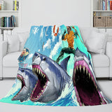 Load image into Gallery viewer, Shark Blanket Soft Flannel Fleece Blanket Dunelm Bedding Blanket