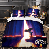 Carica l&#39;immagine nel visualizzatore Galleria, Sing 2 Set biancheria da letto Copripiumino trapuntato Set biancheria da letto per bambini