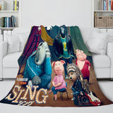 Load image into Gallery viewer, Sing 2 Blanket Flannel Fleece Throw Cosplay Blanket Room Decoration
