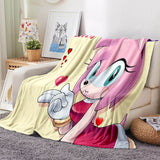 Load image into Gallery viewer, Sonic Pattern Blanket Flannel Throw Room Decoration