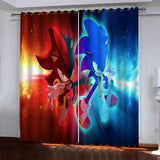 Load image into Gallery viewer, Sonic Pattern Curtains Blackout Window Drapes Room Decoration
