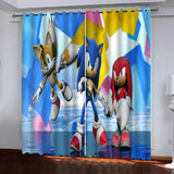 Load image into Gallery viewer, Sonic Pattern Curtains Blackout Window Drapes Room Decoration