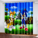 Load image into Gallery viewer, Sonic The Hedgehog 2 Curtains Blackout Window Drapes