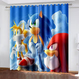 Load image into Gallery viewer, Sonic The Hedgehog 2 Curtains Blackout Window Drapes