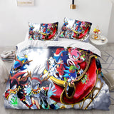 Charger l&#39;image dans la visionneuse de la galerie, Sonic The Hedgehog Cosplay Ensemble de literie pour enfants Housse de couette Ensembles de lit