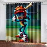Load image into Gallery viewer, Sonic The Hedgehog Curtains Blackout Window Drapes