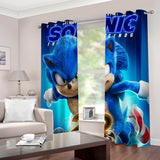 Carica l&#39;immagine nel visualizzatore Galleria, Sonic the Hedgehog 2 tende 2 pannelli Cosplay tende oscuranti per finestre