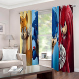 Carica l&#39;immagine nel visualizzatore Galleria, Sonic the Hedgehog 2 tende 2 pannelli Cosplay tende oscuranti per finestre