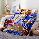 Laden Sie das Bild in den Galerie-Viewer, Sonic the Hedgehog 2 Flanell-Fleece-Decke, Überwurf, Cosplay-Decke