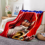 Load image into Gallery viewer, Sonic the Hedgehog 2 Flannel Fleece Blanket Throw Cosplay Blanket