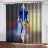 Load image into Gallery viewer, Sonic the Hedgehog Curtains Cosplay Blackout Window Drapes