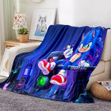 Load image into Gallery viewer, Sonic the Hedgehog Pattern Blanket Flannel Throw Room Decoration