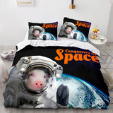 Laden Sie das Bild in den Galerie-Viewer, Space Astronaut Cosplay UK Bettwäsche-Set Bettbezug
