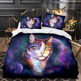 Laden Sie das Bild in den Galerie-Viewer, Space Cat Astronaut Cats In Space Bettwäsche-Set, Bettbezug-Bettwäsche-Sets