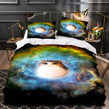 Load image into Gallery viewer, Space Cat Astronaut Cats In Space Bedding Set Duvet Cover Bedding Sets