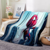 Load image into Gallery viewer, Spider-Man Pattern Blanket Flannel Throw Room Decoration