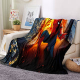 Load image into Gallery viewer, Spider-Man Pattern Blanket Flannel Throw Room Decoration