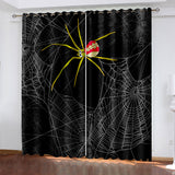 Load image into Gallery viewer, Spider Man Curtains Cosplay Blackout Window Treatments Drapes Room Decor