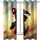Carica l&#39;immagine nel visualizzatore Galleria, Tende di Spiderman Cosplay Trattamenti per finestre oscuranti Tende per l&#39;arredamento della stanza