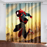 Charger l&#39;image dans la visionneuse de la galerie, Spiderman Rideaux Cosplay Blackout Fenêtre Traitements Rideaux pour la décoration de la chambre