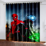 Charger l&#39;image dans la visionneuse de la galerie, Spiderman Rideaux Cosplay Blackout Fenêtre Traitements Rideaux pour la décoration de la chambre