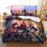 Load image into Gallery viewer, Spider Man Miles Morales Gwen Stacy Bedding Set Duvet Cover