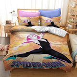Load image into Gallery viewer, Spider Man Miles Morales Gwen Stacy Bedding Set Duvet Cover