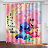 Load image into Gallery viewer, Stitch Curtains Cosplay Blackout Window Treatments Drapes for Room Decor