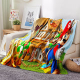 Load image into Gallery viewer, Super Mario Blanket Flannel Throw Room Decoration