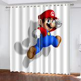 Load image into Gallery viewer, Super Mario Curtains Cosplay Blackout Window Drapes
