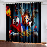 Load image into Gallery viewer, Super Mario Curtains Cosplay Blackout Window Drapes