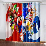 Load image into Gallery viewer, Super Mario Curtains Cosplay Blackout Window Drapes