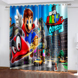Load image into Gallery viewer, Super Mario Curtains Pattern Blackout Window Drapes